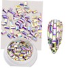 BIUDECO 1bag Rectangular Manicure Diamond Nail Art Rhinestones Decorations DIY