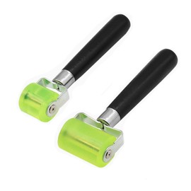 2Pcs Car Sound Deadening Roller Sound Proof Insulation Tool, Vehicle Audio Sound Deadener Application Wheel Roller, Silencer Roller Rubber Accessories