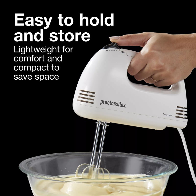 Hamilton Beach Proctor Silex Easy Mix Hand Mixer Model 62509PS