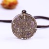 TAMHOPE Merkaba Metatron Cube Om Orgonite Pendant Necklace, Cosmic Energy