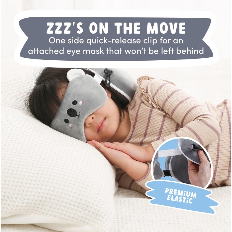 ecoZen Lifestyle Neck Pillow with Eye Mask (Koala)