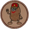 Potato Scout Patrol Patch - 2" Diameter Round Embroidered Patch