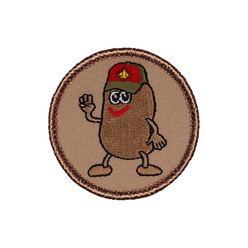 Potato Scout Patrol Patch - 2" Diameter Round Embroidered Patch