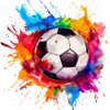 amy2004marie Fabric Panel 14"x14" Soccer Ball 100% Cotton Quilting Panel