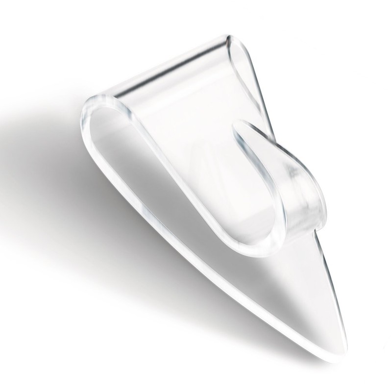 tesa TE58900-00014-02 transparentes, 5 ganchos + 8 Tiras Powerstrips Deco,