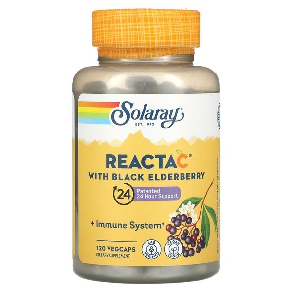 Reacta-C Plus Elderberry Veggie Capsules 120 tablets / Reacta-C 플러스 엘더베리 베지캡슐 120정