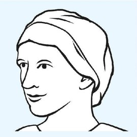 HARTMANN 9924673 Foliodress Cap Comfort Rondo Plus Surgical Caps, Aqua, Pack of 100