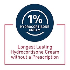 CeraVe Crema antipicazón de hidrocortisona al 1%, alivio sin fragancia para piel seca y propensa al eczema, 1 onza