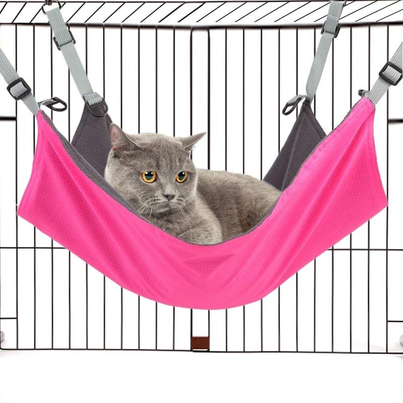 RivenAn Hanging Cat Hammock, Pet Hammock for Cage, Adjustable Cat