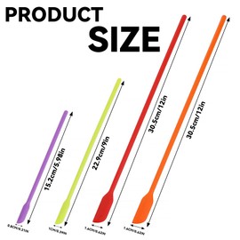 4Pcs Multifunctional Tiny Jar Scraper Spatula Non-Stick Long Handle Jar Spatulas Useful Mini Small Thin Kitchen Scraper for Narrow Bottle