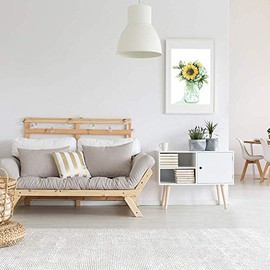 Ginkko Ginkko Paint by Numbers Kit for Adults Beginner & Kids Ages 8-12 with Wooden Frame Easy Acrylic on Canvas 9x12 inch with Paints and Brushes, Vase Sunflower(Include Framed)