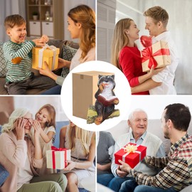 YYAQZD Gifts for Women Mum, Solar Garden Figures, Raccoon Garden Decoration for Outdoors, Birthday Gift for Women, Mother Gift, Creative Gifts, LED Decorative Raccoon Garden Statues