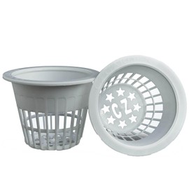Cz Garden Supply 3 inch Net Cups Heavy Duty Pots Wide Rim Design - Orchids • Aquaponics • Aquaculture • Hydroponics Slotted Mesh for Kratky Wide Mouth Mason Jars