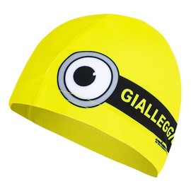 Revo Cap Gialleggio Fabric Swimming Cap | Fantastic Pool Cap | Swim Cap for Men, Woman and Kids | Great Comfort and Fit | Made in Italy