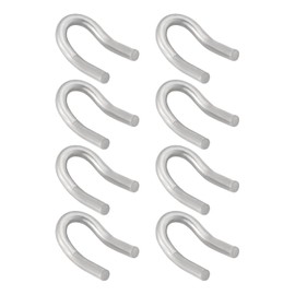 Pack of 8 Spring Hook Tabs Made of 304 Stainless Steel, Compatible with Motorcycle Exhaust Mufflers, U-Hooks, Replacement Welding Hooks, Loop Tabs (2.2 x 1.3 cm)