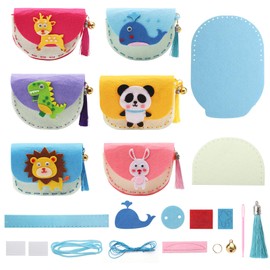 ZMDMAH 6 Piece Sewing Set Children, Embroidery Sewing Children, Miracle Sewing Fun Bags DIY, Sewing Fun for Children Sewing Set, Sewing for Children, Wonder Sewing Fun, Kids Sewing Kit, Suitable for