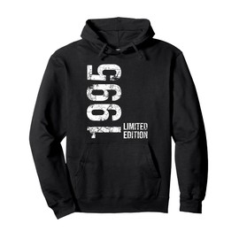 30th Birthday 30 Years Old Man Woman Vintage 1995 Pullover Hoodie