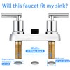 VXV Bathroom Faucet 4 Inch 2 Handle Centerset Sink Faucet
