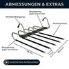 WohnZauber Clothes Hangers Space-Saving 2 x Multiple Trouser Hangers with