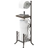 Simple Houseware English Style Bathroom Toilet Tissue Roll Holder Stand