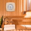 Holz ThermoHygrometer Thermometer Hygrometer Badezimmer Sauna Raumzubehör
