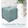 Livelab Tissue Box Cover, Square Decorative PU Leather Tissue Box