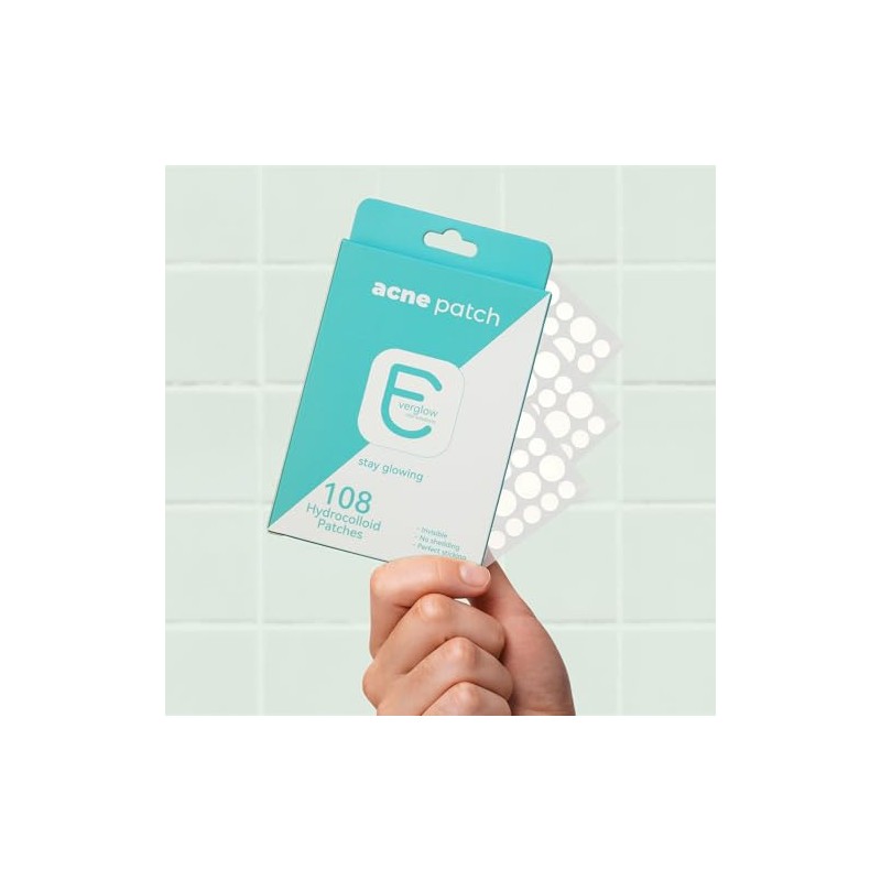 108 Parches para Acné con Hidrocoloide – Everglow Skin Solutions