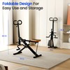 Canisflax Deep Squat Machine Trainer, Rowing Machine for Home, Easy