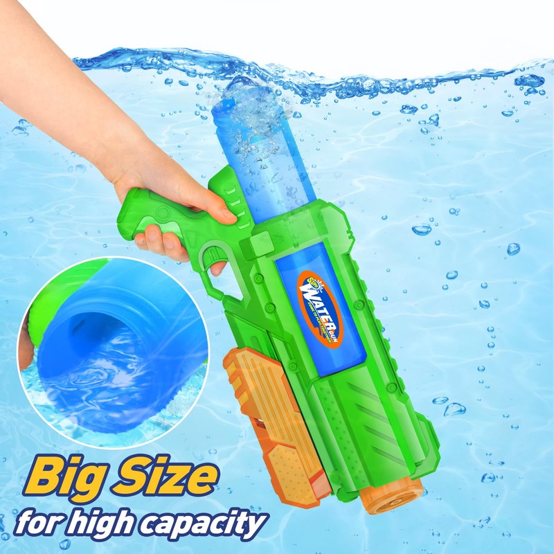 Super Water Gun for Kids Adults: 2 Pack - 1200CC