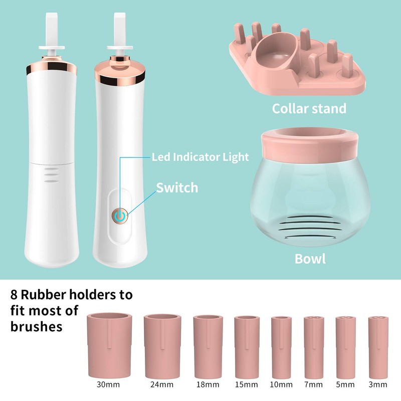 Senbowe Upgraded Makeup Brush Cleaner and Dryer Machine, Electric Cosmetic
