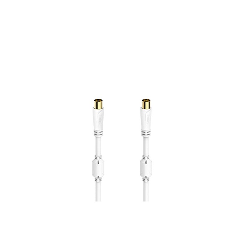Hama Antenna Cable for Coax Plug to Coax Female Gold