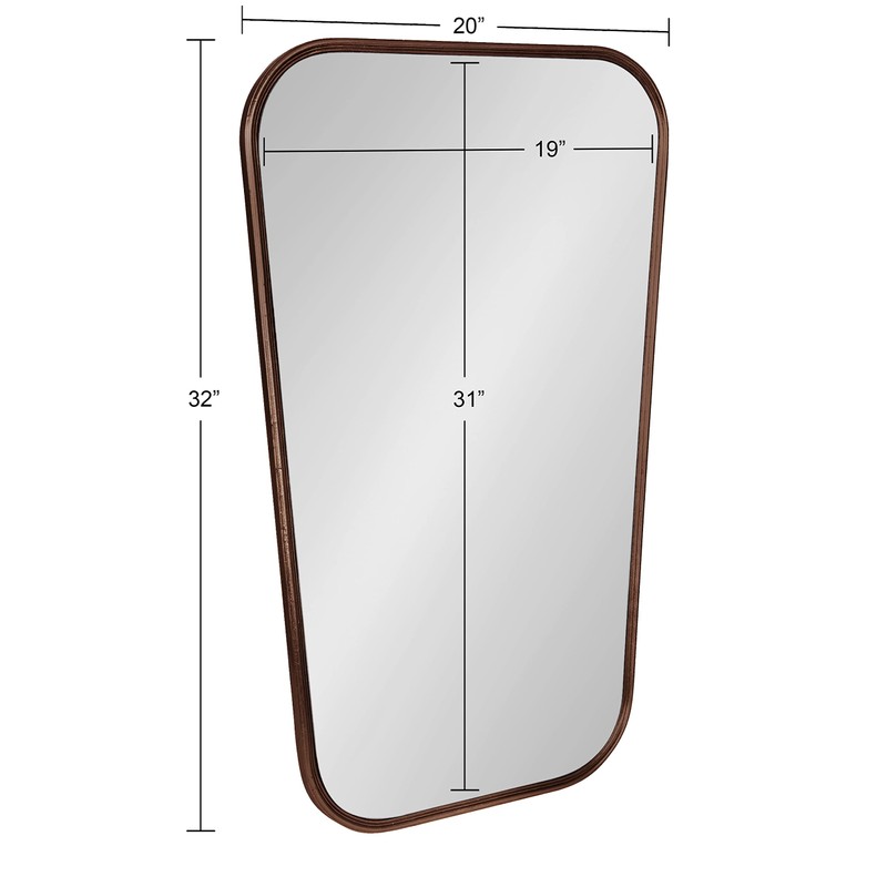 Kate and Laurel Caskill Wall Mirror, 20 x 32, Bronze,