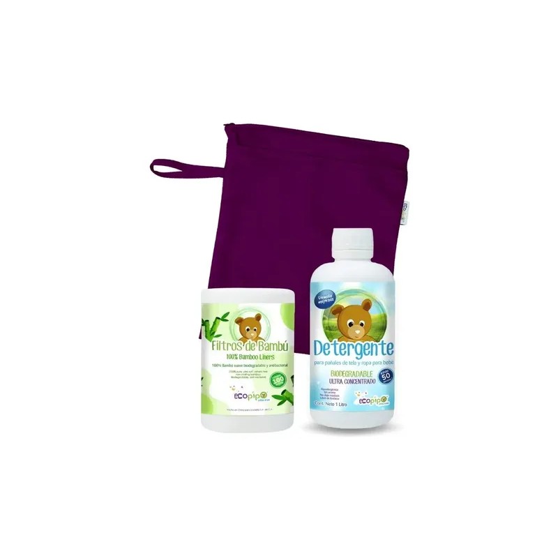 1 Detergente 1 Filtro 1 Bolsa Impermeable Ch Ecopipo