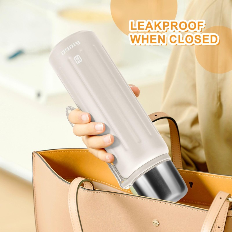 Vacuum Insulated Thermo Flasks with Cup 600ml/20.3oz Stainless Steel Thermo