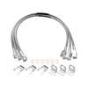 Front and Rear Extended Brake Line Hose Kit Replace 89715