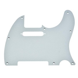 Dopro 8 Hole Matte Aluminum Tele Pickguard Metal Anodized TL Pick Guard Scratch Plate for USA/Mexico Tele/Telecaster Matte Silver
