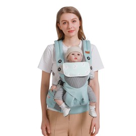 SONARIN 3-in-1 Breathable Baby Carrier,Multi-Function Lightweight Baby Wrap Carrier Ergonomic Child Carrier Backpack,Front and Back Carry for Newborn and Toddler 3-48 Months(Blue)