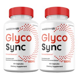 Gold Nutra Glyco Sync Capsules, Premium All Natural Ingredients, Maximum Strength Pills GlycoSync Supplement (2 Pack)