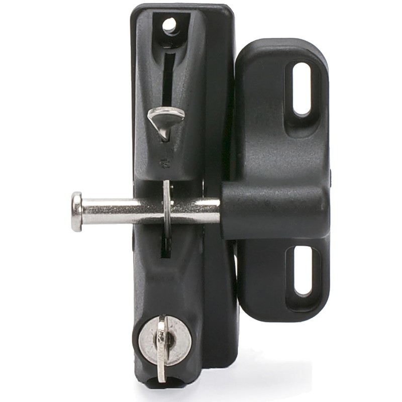 National Hardware N346-201 V6201 LokkLatch in Black, 4-9/16"