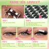 Manga Lash Clusters Kit Eyelash Clusters with Bottom Lashes 8-16mm