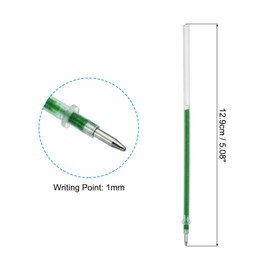 PATIKIL 1mm Gel Pens Refills, 24 Pack Sparkle Metallic Ink Bold Point for Adults Coloring Books Scrapbooking Art Drawing Journaling, Green