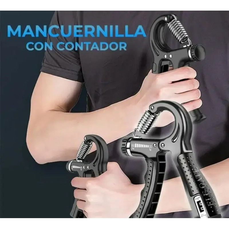Pinza De Mano Para Ejercicio Muscular Entrenador Fitness Color Negro