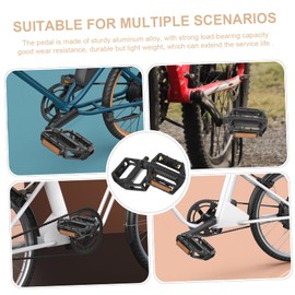 SUPVOX 1Pair Durable Slip Foot Treadles for Road Bikes Reflective Pedals Foot Boards for Enhanced Cycling Performance and Safety