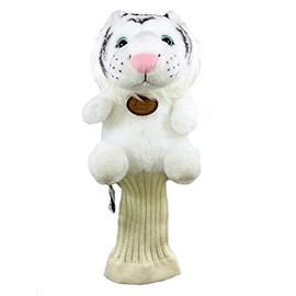 Cute Sale Headcover Golf Club White Tiger H0026