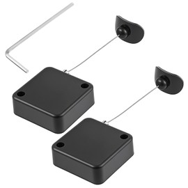 Retractable Remote Control Tether Remote Control Security Lanyard Lock with Adjustable Cable Leash Length Clasp for TV,Gaming Controller,Tablets Showroom