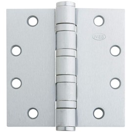 Ives Commercial 5BB1HW5412652 5" x 4-1/2" Five Knuckle Ball Bearing Heavy Weight Hinge Satin Chrome Finish