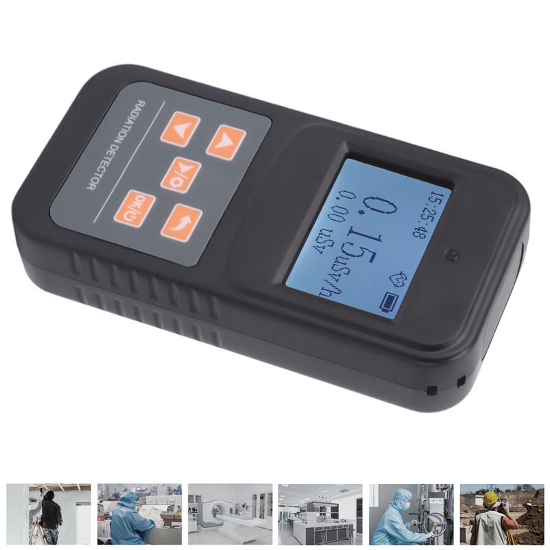 Nuclear Radiation Detector Professional High Accuracy 0.1μSv‑10mSv Rechargeable Handheld Geiger