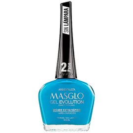 MASGLO GEL EVOLUTION Nail Polish Gel Effect, No UV/Led Lamp Required, Duration up to 12 day, 1 peice color Ambientalista- Effecto Gel sin necesidad de lampara UV/Led,