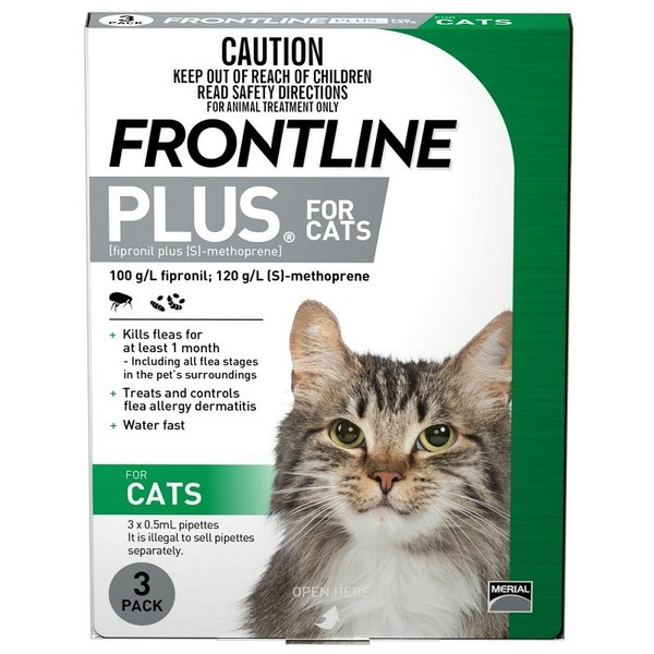 Frontline Plus For Cats - 3 Pack