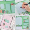 KINGTLE Sticky Notes Set,550Pcs Sticky Notes,Cute Self-Stick Note Pad Set,